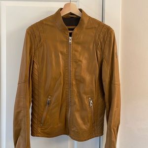 NWOT Mauritius Leather Jacket | Sze 10 | Camel